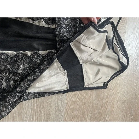 Ann Taylor S Women 0 Black Lace Baby Doll Cami Y2k Whimsigoth Dark Fairy - Picture 12 of 16